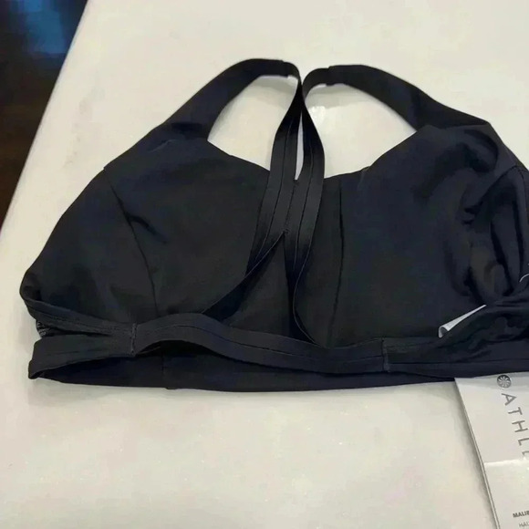 Athleta Malibu Bikini Top black best for D-DD cups sz SP NWT - Picture 3 of 10